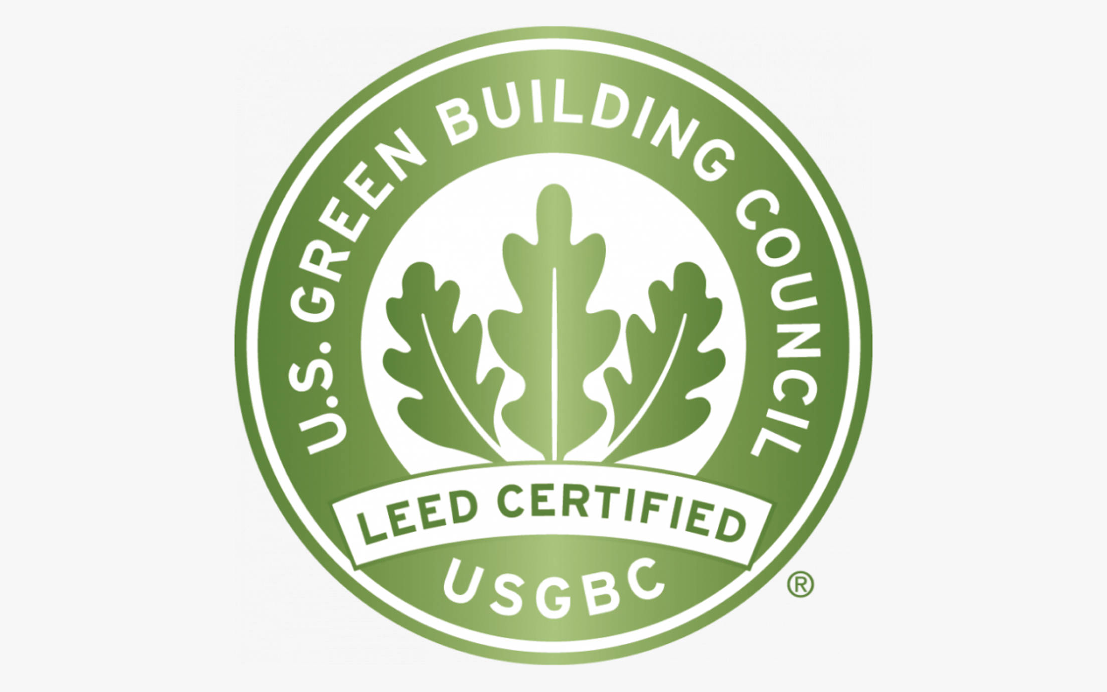 Leed V4 logo on gray background